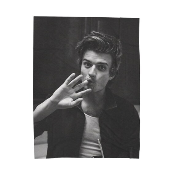 does joe keery smoke cigarettes Velveteen Plush Blanket - Cozy Throw for Fans of Joe Keery, Soft Blankie,  Warm Fleece Bedspread, Comfy Coverlet, Snuggle Quilt