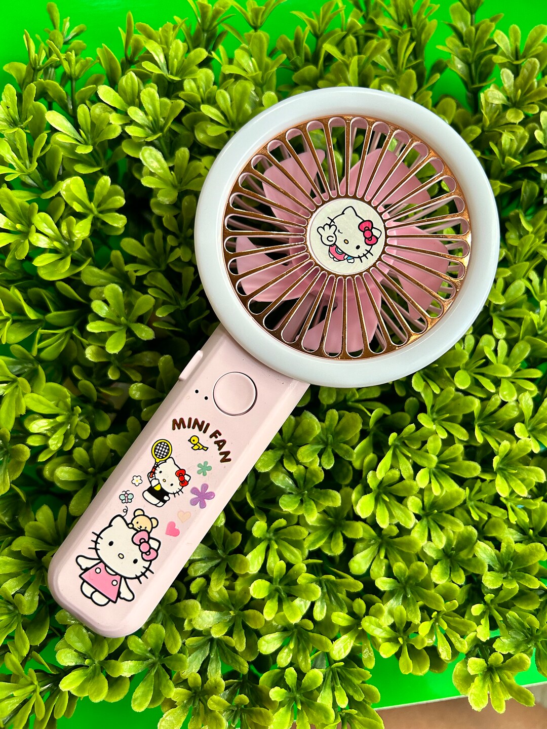 Hello Kitty Rave Fan Cute Pink LED Hello Kitty Portable Hand Fan - Etsy Portugal