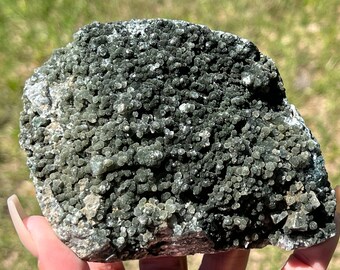 Raw Natural Dark Green Chalcedony