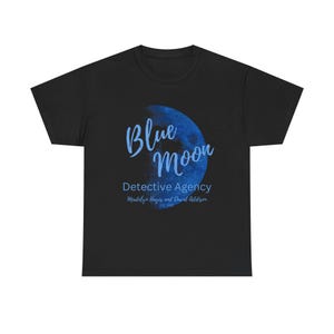 Moonlighting TV Show T-Shirt Inspired By Bruce Willis and Cybill Shepherd Classic Maddie Hayes and David Addison Detective Show