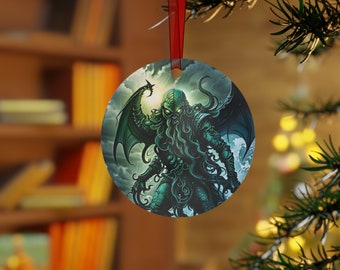 HP Lovecraft Cthulhu Decoration, Mythos Christmas Ornament, Cthulhu Mythos Decoration, Gift for fans of Lovecraft and Weird Tales Present