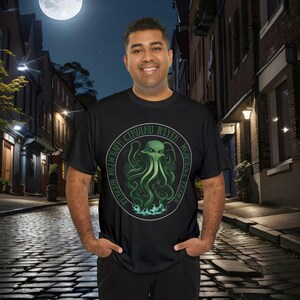 HP Lovecraft Cthulhu Mythos Shirt, Call of Cthulhu T-Shirt, Geek Gift Tee shirt, Horror T Shirt, Weird Tales, Dark Fantasy, Cosmic Horror
