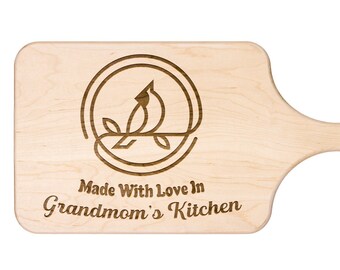Tabla de cortar de madera Cardinal, regalo para abuela, regalos Cardinal, tabla de cortar Cardinal, fabricada en EE. UU., decoración Cardinal, decoración natural, regalo de cocina, chef