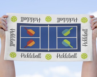 Toalla deportiva Pickleball, regalos de Pickleball, accesorios de Pickleball, toalla colorida de Pickleball 11x18, regalo de jugador de Pickleball, toalla de Rally
