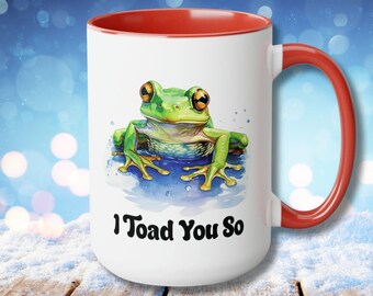 Regalos de rana Taza de rana Regalo para amantes de la naturaleza Taza de café de rana Taza de café de cerámica única Regalos para ella Regalos navideños Decoración de acuarela de rana Sapo