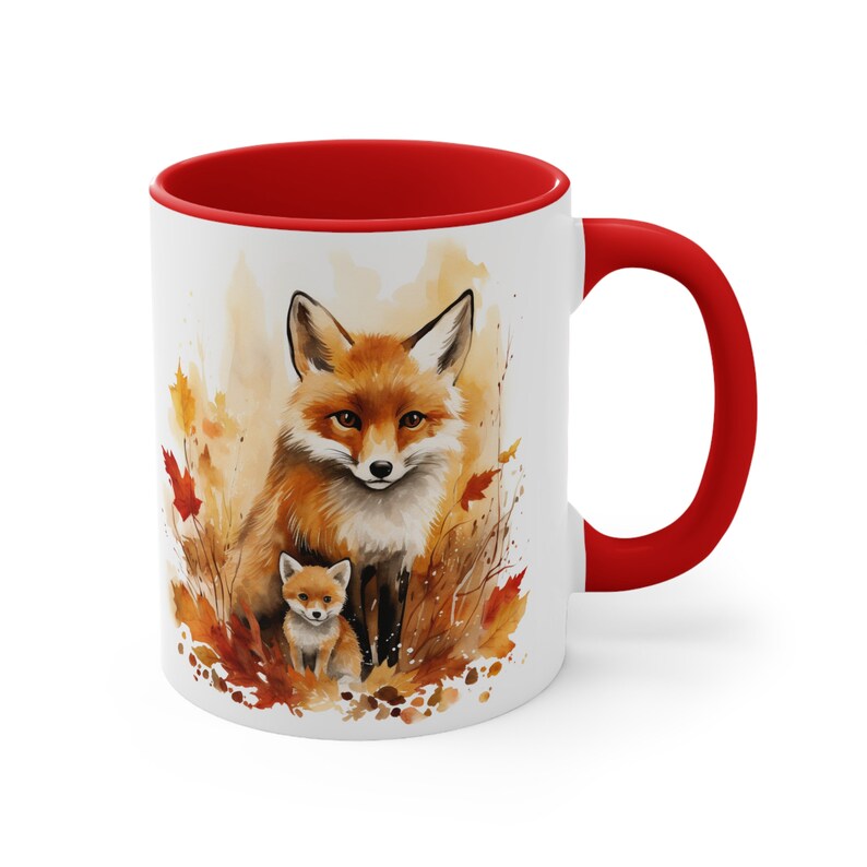 fox mug red fox mug fox decor nature lover mug gifts for her nature lover gift cabin decor outdoor gift