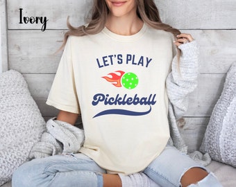 Pickleball Player Tshirt Comfort Colors Pickleball Lover T-shirt Pickleball Player Gifts Pickleball Shirt Cute Pickle Ball Short Sleeve Tee