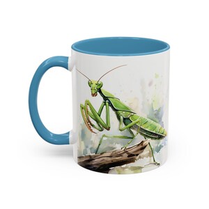 Praying Mantis Mug - Praying Mantis Decor - Praying Mantis Art - Praying Mantis Coffee Mug - Insect Coffee Mug - Mantis Ceramic Mug