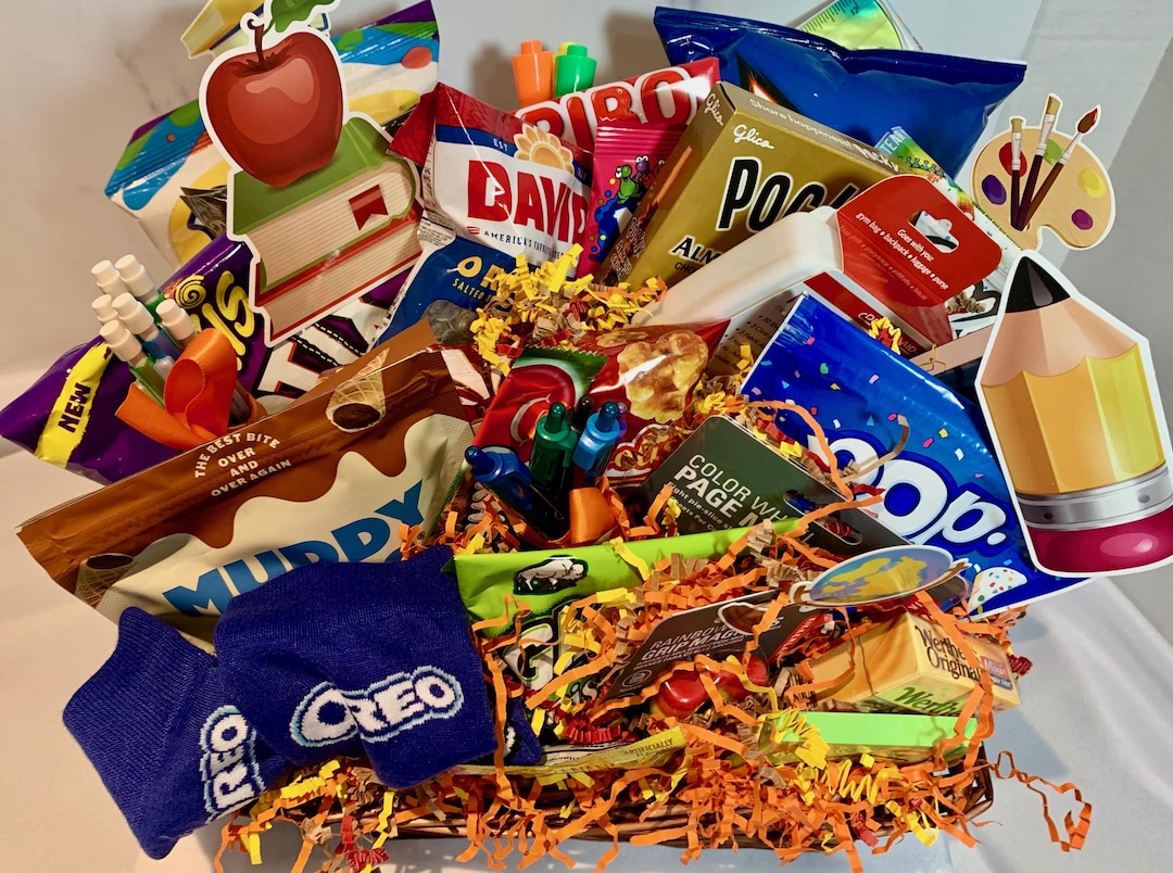 Back to School Gift Basket, Back to School Gift, Student Care Package