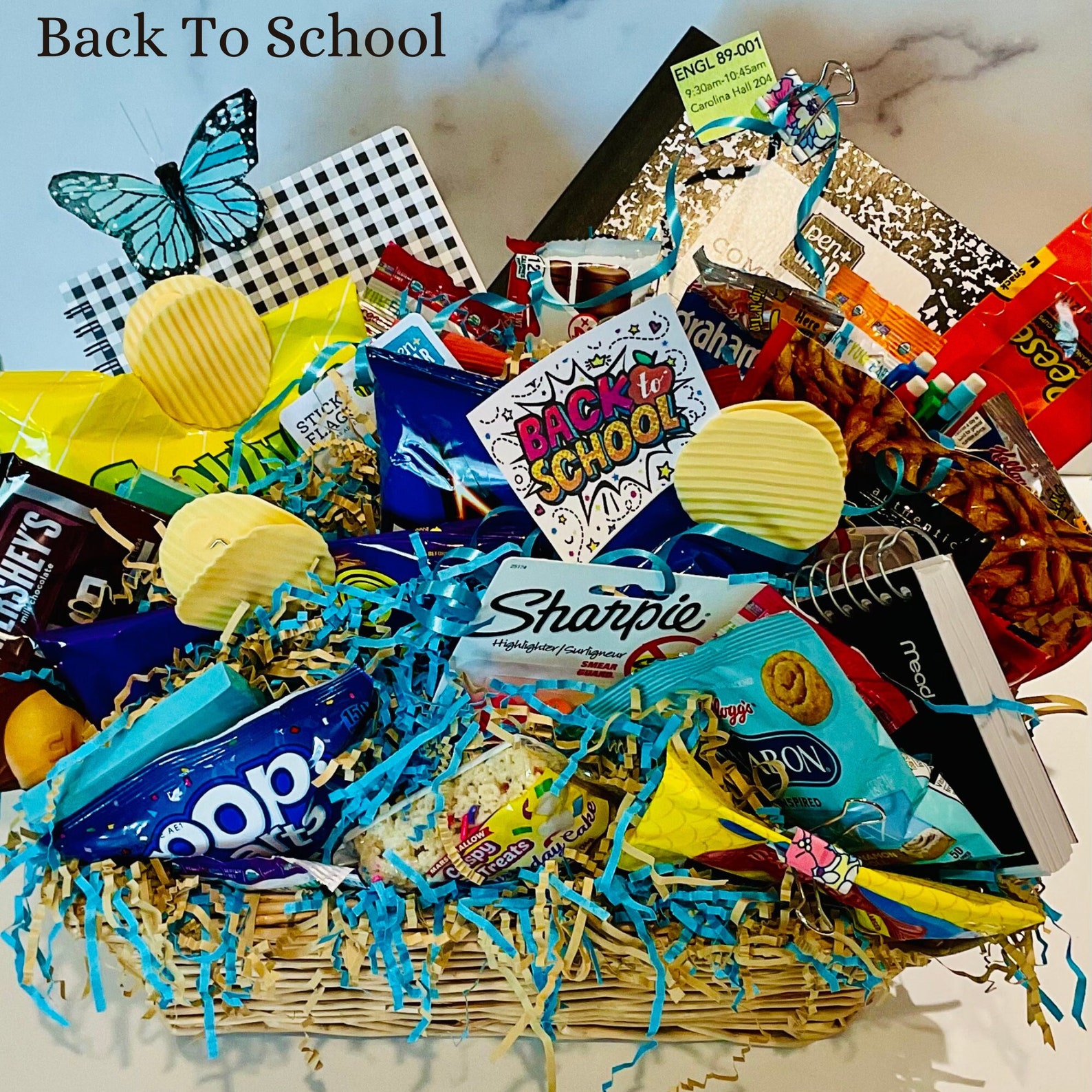 Back to School Gift Basket, Back to School Gift, Student Care Package ...