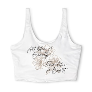 Sutiã esportivo Act Like A Beauty Train Like A Beast | estampa floral