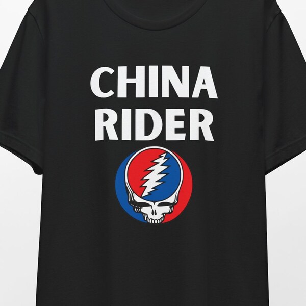 Grateful Dead China Rider Shirt - Stealie Graphic Tee, Classic Rock Unisex Cotton T-Shirt, Deadhead Music Fan Gift