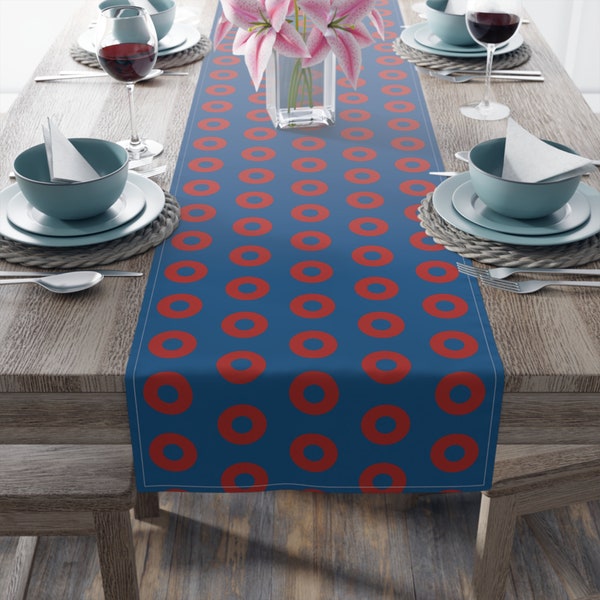 Phish Fishman Donuts Table Runner - Unique Dining Accent - Stylish Patterned Runner for Tables