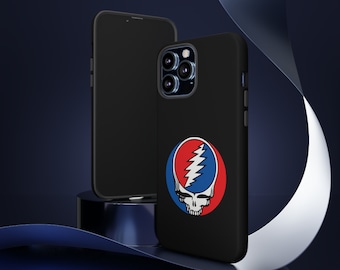 Grateful Dead Stealie Phone Case - Iconic Skull & Lightning Design - Deadhead Essential Accessory - Rock Band Fan Gear