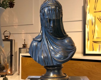 Humble Virgin Mary Statue Bust Large 14", Sculpture d'art religieux, Art Decor, Sculptures de statues décoratives, Décoration d'intérieur, Cadeau pour la maison