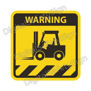 Forklift Truck Signs Collection, Danger, Caution, Warning, Hazard, Health & Safety Sign, Business Sign