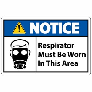 Respirator Must Be Worn Signs Collection, Danger, Caution, Warning, Hazard, Health & Safety Sign, Business Sign