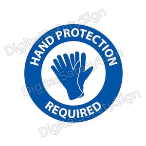 Safety Gloves Required Signs Collection, Danger, Caution, Warning, Hazard, Health & Safety Sign, Business Sign
