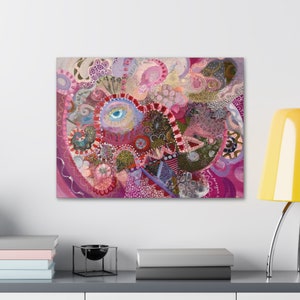 Canvas Wall Art Fairytale, Print on Canvas, Wall Decor, Ready to Hang Wall Art, New Home Decor, Housewarming Gift, Vivid Art Piece.