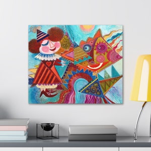 Canvas Wall Art Time To Fly, Print on Canvas, Wall Decor, Ready to Hang Wall Art, New Home Decor, Housewarming Gift, Vivid Art Piece.