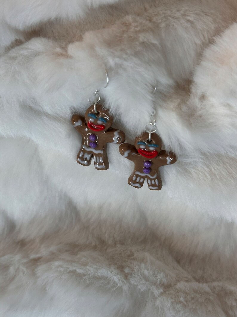 Gingy the Gingerbread Man Shrek Earrings Etsy