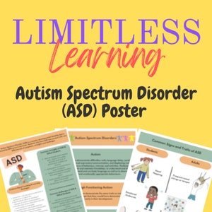 Autism in the Classroom: A Teacher&#39;s Guide Printable Educational and Information Poster perfect for autism-friendly classrooms