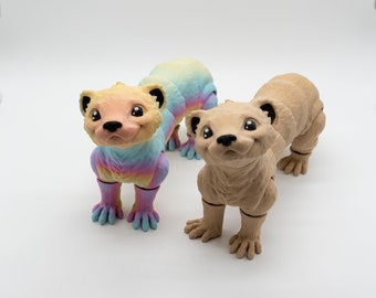 Articulating Ferret Available in Many Colors Animal Lovers Ferret Lovers Birthday Gift Present Ferret Gift Christmas Gift Ideas