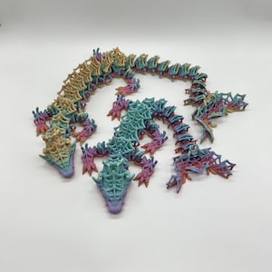 Wicked Dragon Many Colors Available 3d Printed | Articulated Dragon | Dragon Fidget Stress | Articulating Dragon |