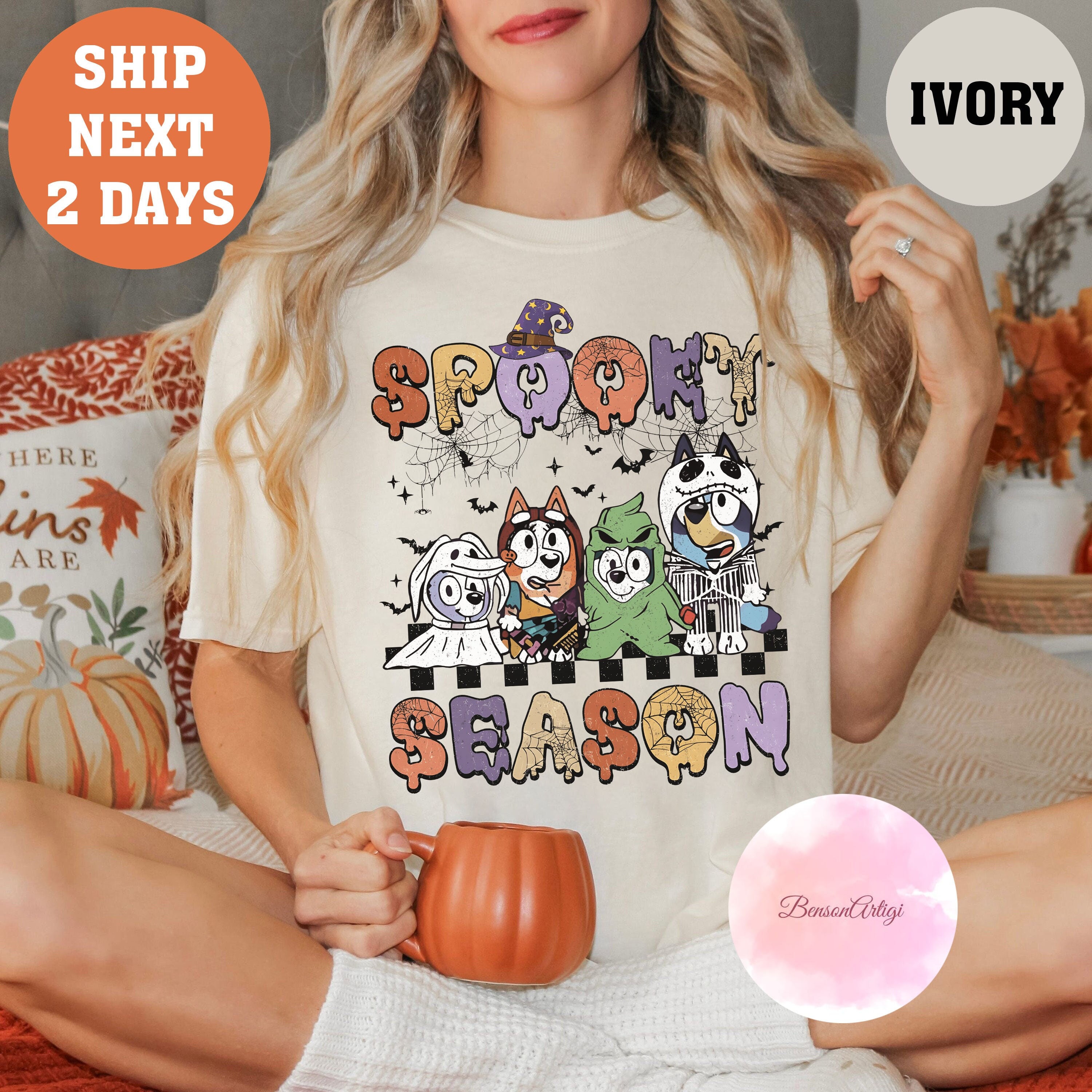 Bluey Halloween adult T-shirt👻 – Daughters of Faith Apparel