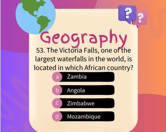 Geography - 100 Trivia Questions