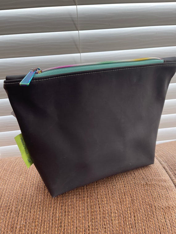 Thermal Vinyl Zipper Pouch With Lining Large Etsy