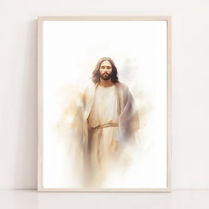 Christ&#39;s Embrace, Jesus Portrait,Jesus Artwork, Jesus Wall Art, Jesus Picture, Jesus Print, Christian Home Decor, Printable