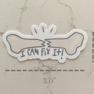 I Can Fix It Sticker, Medical Stickers, for Kids, for STEM, for ...