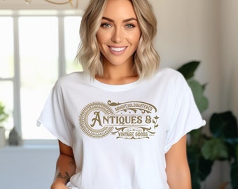 Antiques and Vintage Goods, classic, old, event, antiquing, shop, mom, mother, grandmother, gift, present, old shirt, antique shirt,