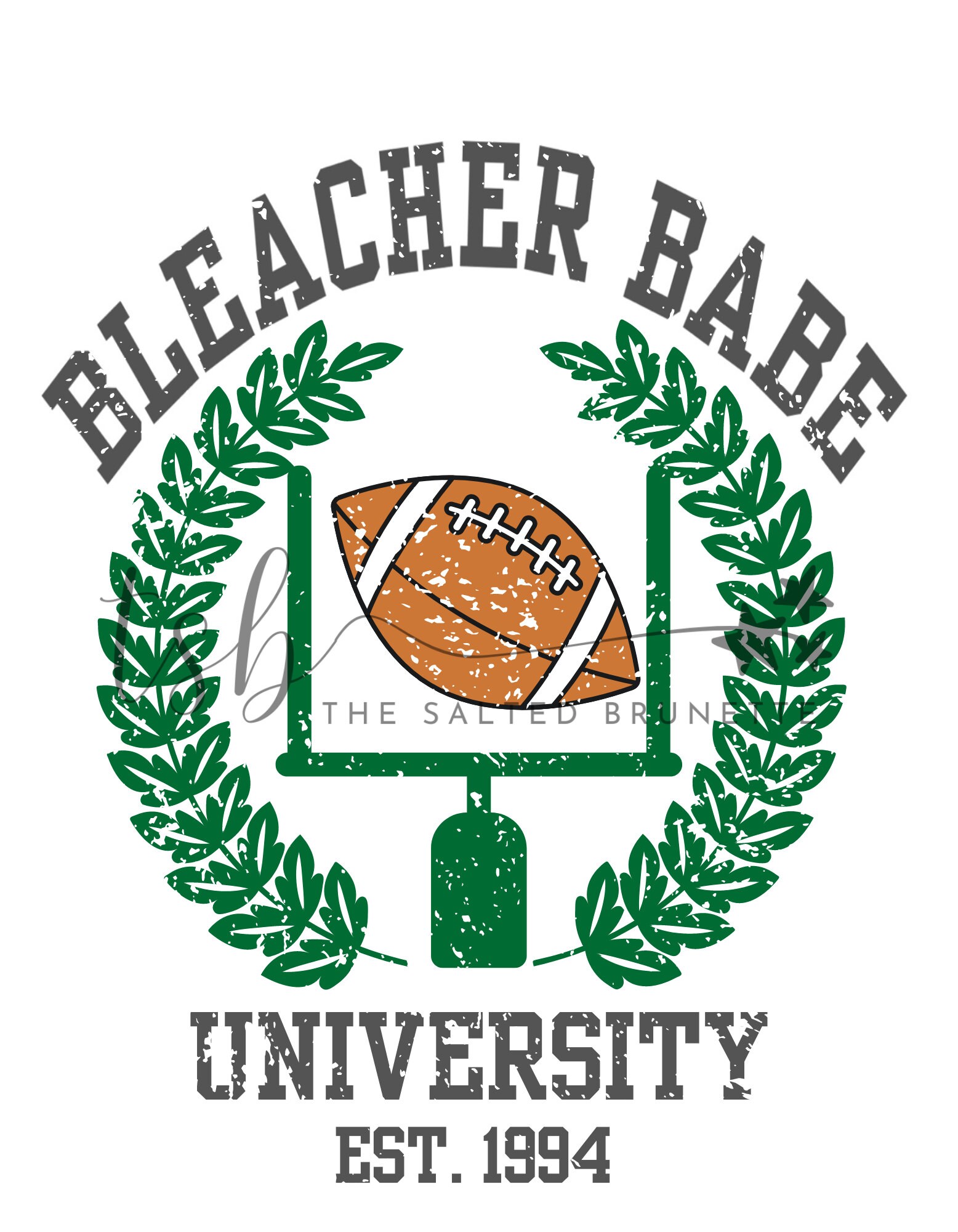 Bleacher Babe University Distressed PNG Etsy