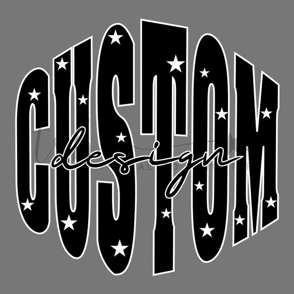 custom starry scatter design; school spirit; custom design; customizable colors PNG