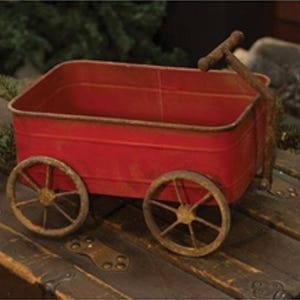 Rustic Red Wagon
