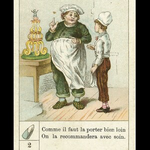 French Vintage Wall Art print, French Pastry Cake, 1900's French Patisserie Shop, Farmhouse decor, Countryhouse wall art, Wedding gift, Chef