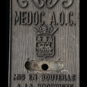 Rare French Wine print 1920&#39;s &#39;Medoc AOC&#39;  French Winery Chateau Art, Wine Connoisseur Gift, Holidays Wine Tasting, Wine Lover Gift,