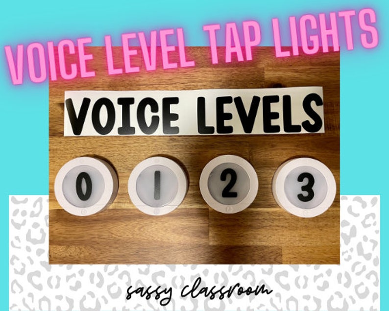 Voice Levels Tap Lights back to School, Classroom Management, CHAMPS