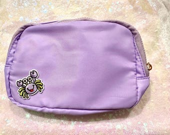 Lavender Crossbody bag with Crab Patch