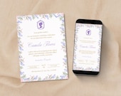 Regency Inspired Birthday Party Invitation, Elegant Invitation Editable Template, Instant Download