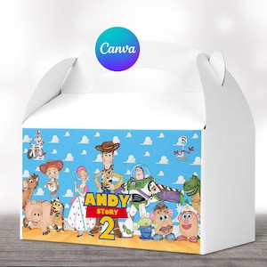 Toy Story Birthday gable box template gable boxes birthday gable box labels Toy Story Birthday Printables Toy Story party favors party decor