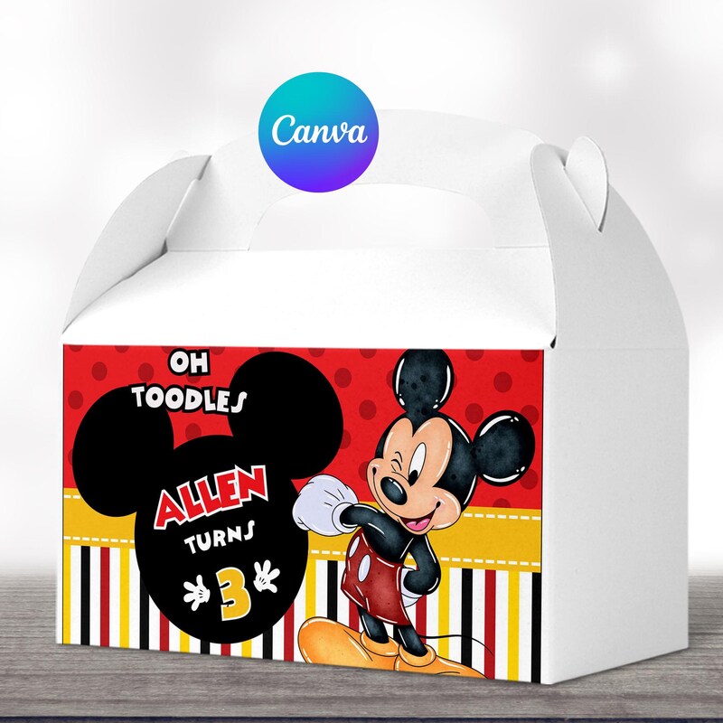 Blue Mickey Mouse Boxes - Etsy