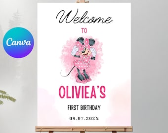 Décoration de fête d'anniversaire de Minnie Mouse, décoration de fête d'anniversaire de Minnie, décoration de fête d'anniversaire de Minnie, décoration de fête d'anniversaire de Minnie