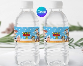 Toy Story Geburtstag Etiketten Wasserflasche Wasserflaschen Vorlage Wasserflasche Toy Story Party Gefälligkeiten Dekor Vorlage Printables