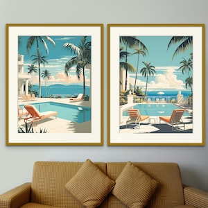 Palm Resort Prints Set