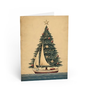 Vintage Nautical Christmas Card