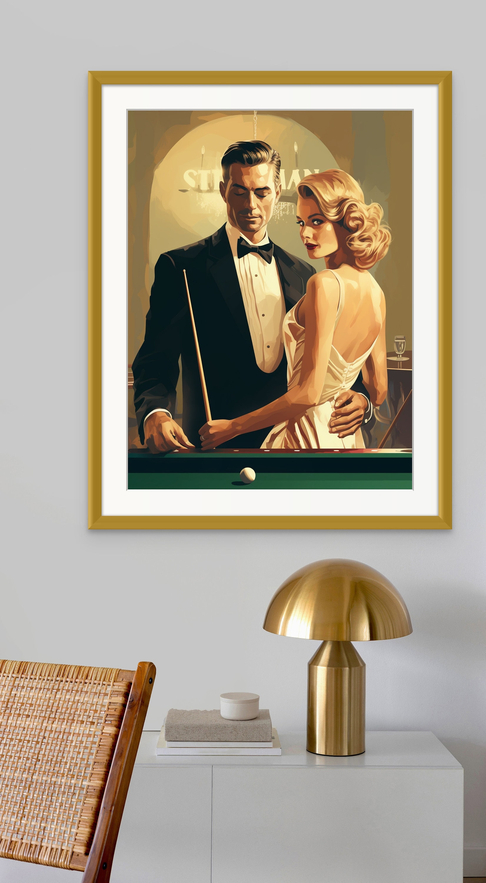 Vintage Pool Poster | Billiards Poster | Vintage Posters - Etsy