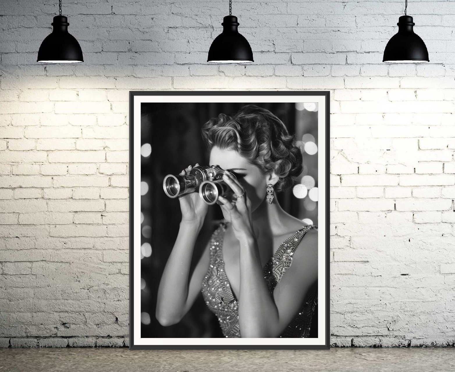 Black and White Photo | Old Hollywood Print | Glamorous Woman Print ...